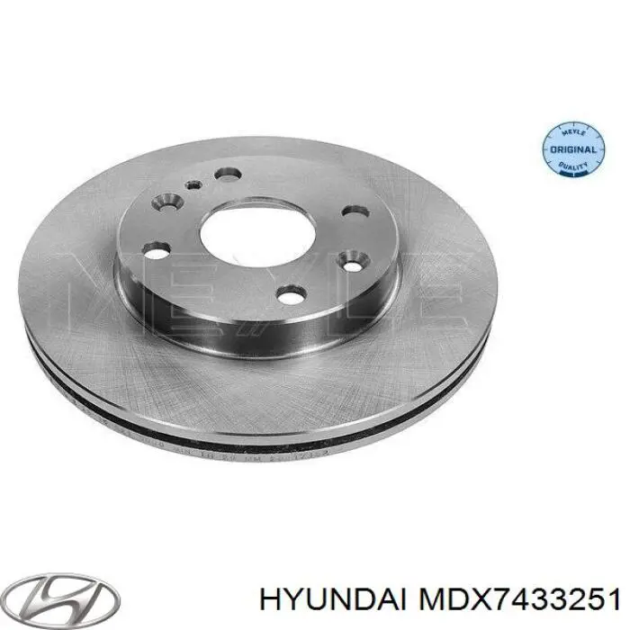 MDX7433251 Hyundai/Kia диск тормозной передний