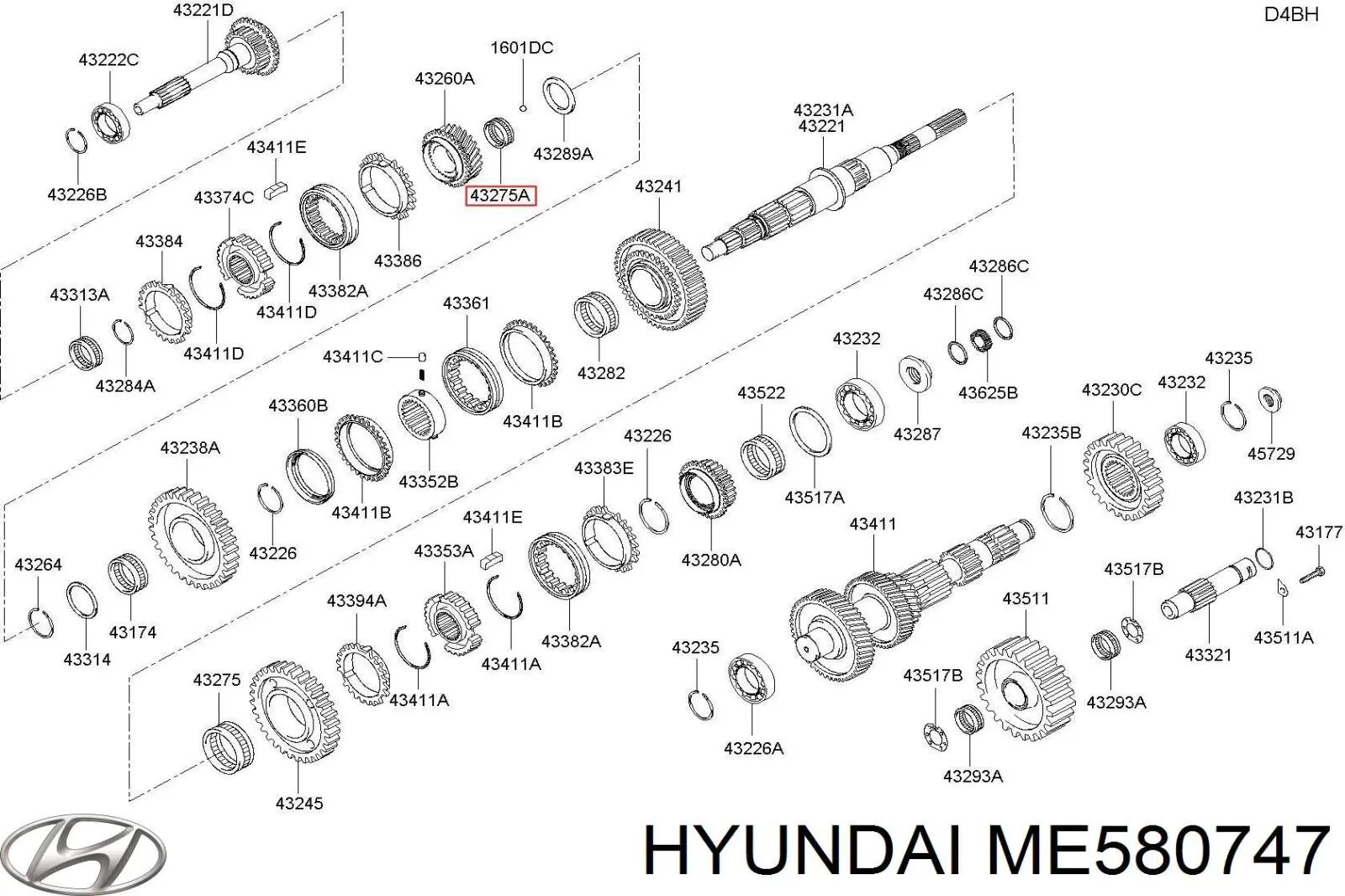 ME580747 Hyundai/Kia 