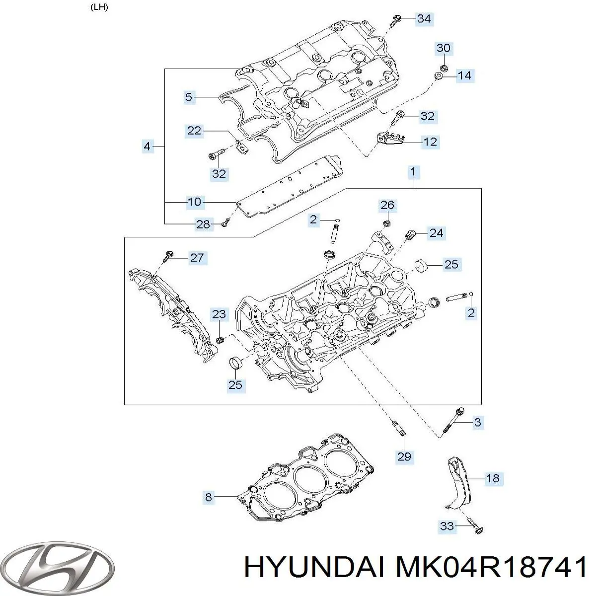 MK04R18741 Hyundai/Kia 