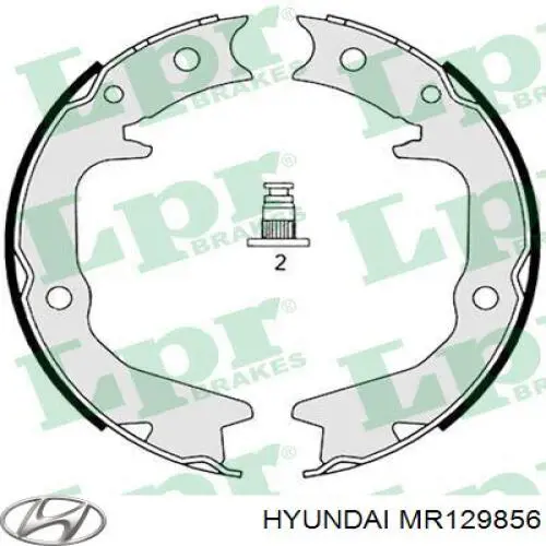 MR129856 Hyundai/Kia задние барабанные колодки