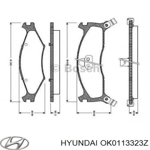 OK0113323Z Hyundai/Kia Колодки передние