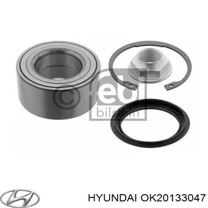 Ступичный подшипник передний Hyundai/Kia OK20133047