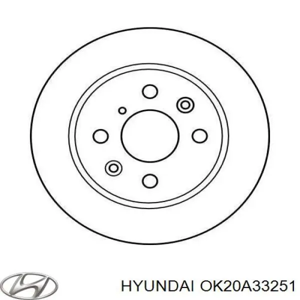 Тормоз дисковый передний Hyundai/Kia OK20A33251 цена, от 21.57 USD