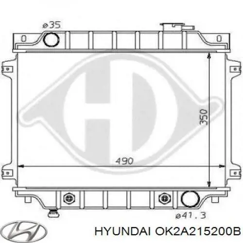 OK2A215200B Hyundai/Kia радиатор