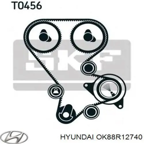 Паразитный ролик ГРМ OK88R12740 Hyundai/Kia