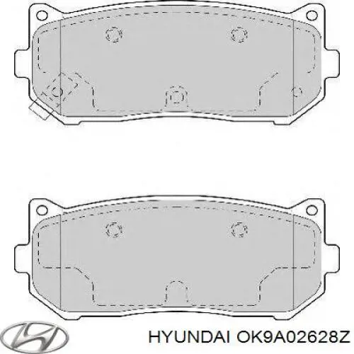 Колодки дисковые  Hyundai/Kia OK9A02628Z цена, от 13.61 USD