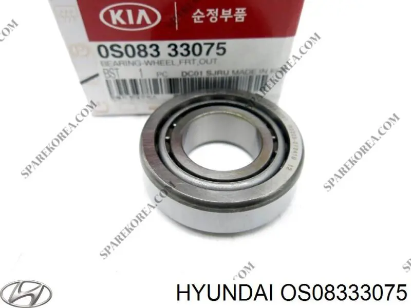 Подшипник ступицы передней наружный OS08333075 Hyundai/Kia