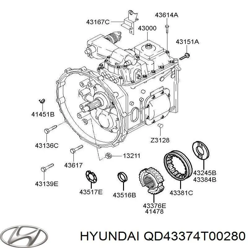  Hyundai/Kia QD43374T00280 цена, от 92.94 USD