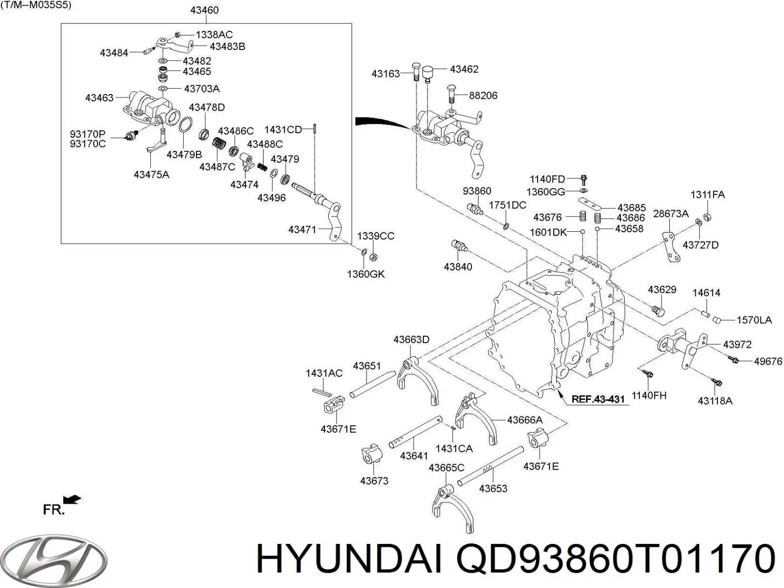 QD93860T01170 Hyundai/Kia 