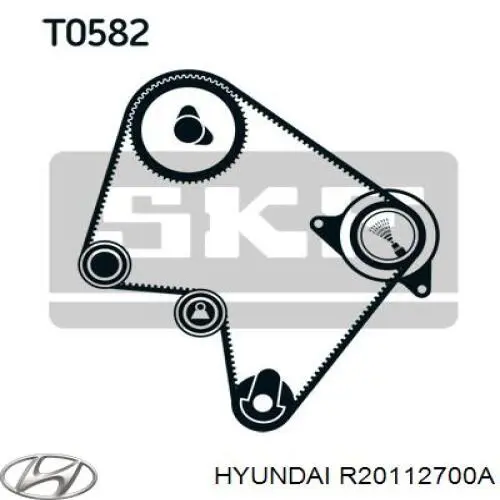 Купить R20112700A Hyundai/Kia Ролик натяжителя газораспределительного ремня