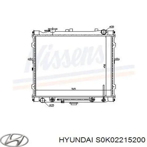 Радиатор S0K02215200 Hyundai/Kia