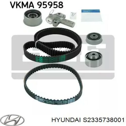 Купить S2335738001 Hyundai/Kia Ролик натяжителя балансировочного ремня