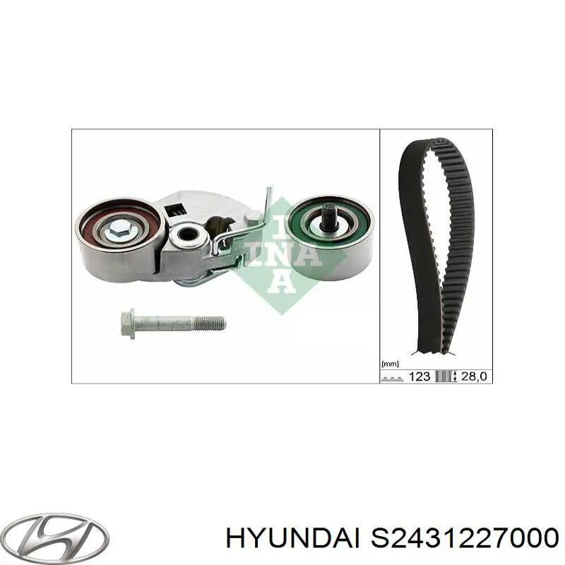 Купить S2431227000 Hyundai/Kia Ремень газораспределительного механизма