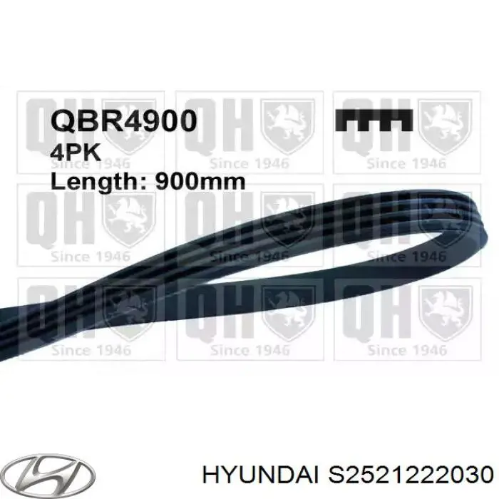 S2521222030 Hyundai/Kia ремень генератора