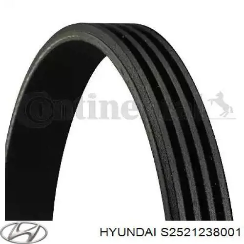 Ремень генератора S2521238001 Hyundai/Kia