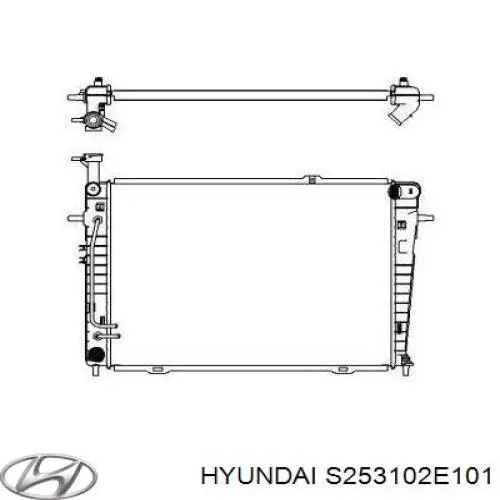 Радиатор S253102E101 Hyundai/Kia