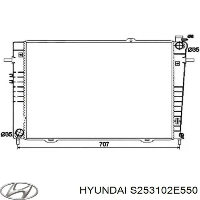 Купить S253102E550 Hyundai/Kia Радиатор водяной
