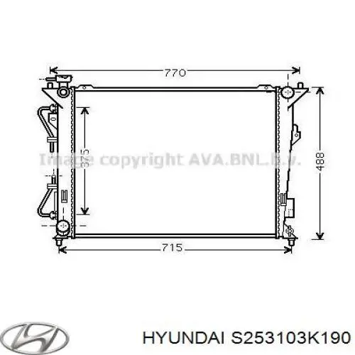 S253103K190 Hyundai/Kia радиатор