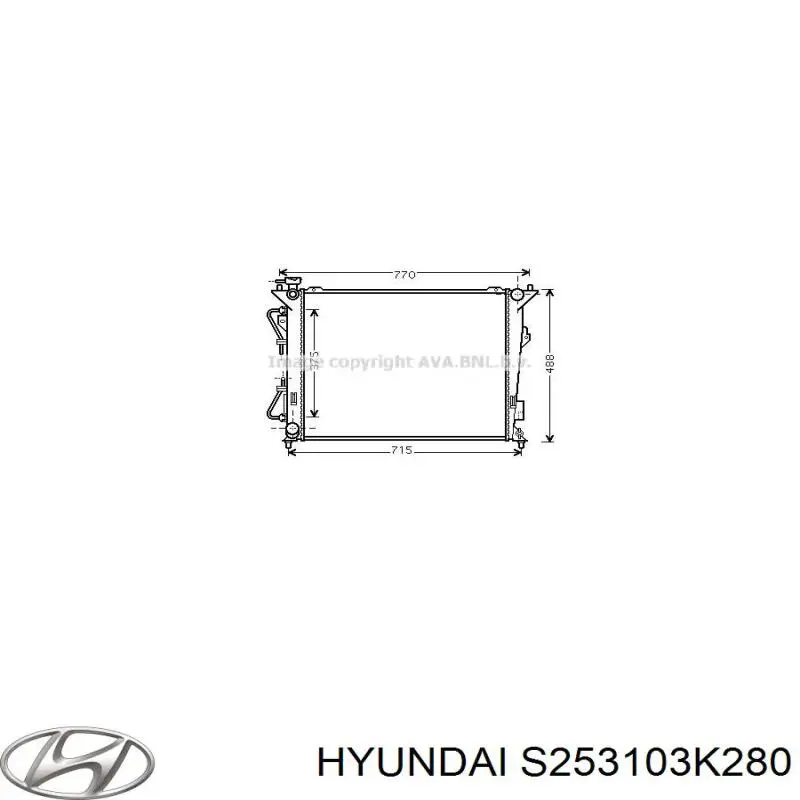 S253103K280 Hyundai/Kia Радиатор основной