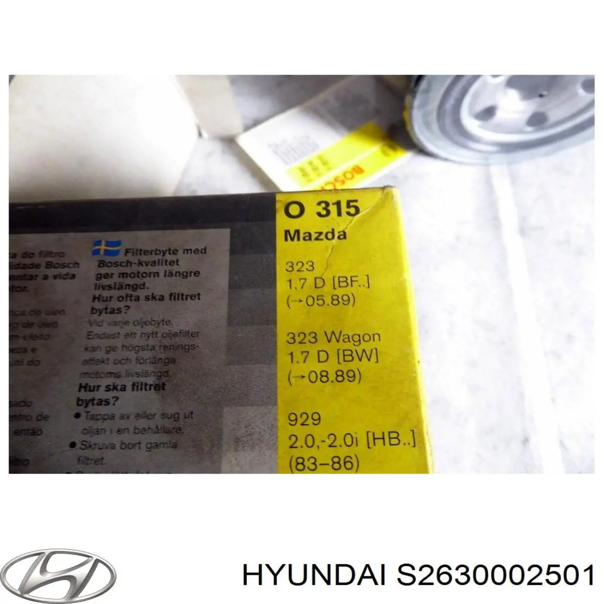 Купить S2630002501 Hyundai/Kia Фильтр центробежный очистки масла