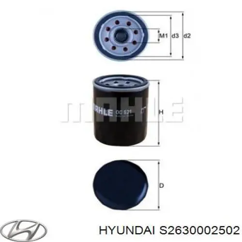 Фильтр очистки масла центробежный Hyundai/Kia S2630002502 цена, от 6.37 USD