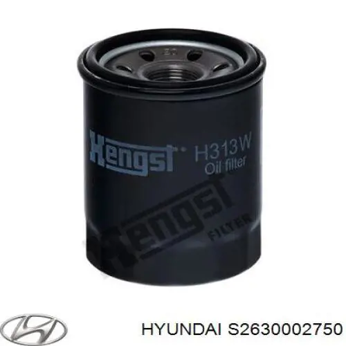 S2630002750 Hyundai/Kia масляный фильтр
