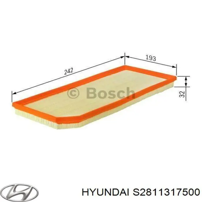 Элемент воздушного фильтра Hyundai/Kia S2811317500 цена, от 4.80 USD