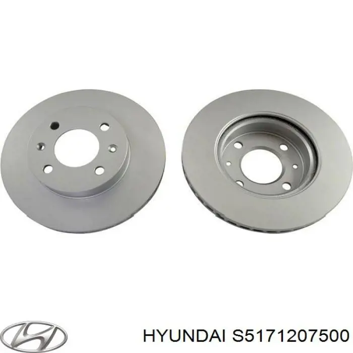 Передние тормозные диски S5171207500 Hyundai/Kia