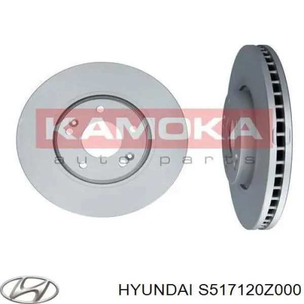 Передние тормозные диски S517120Z000 Hyundai/Kia