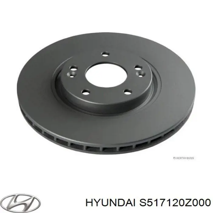 Передний тормозной диск Hyundai/Kia S517120Z000