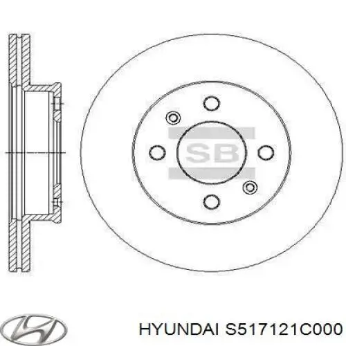Тормоз дисковый передний Hyundai/Kia S517121C000 цена, от 28.63 USD