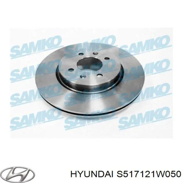 Тормоз дисковый передний Hyundai/Kia S517121W050 цена, от 50.17 USD