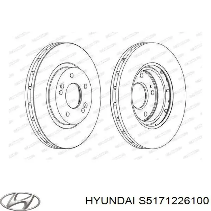 Купить S5171226100 Hyundai/Kia Ротор тормозной