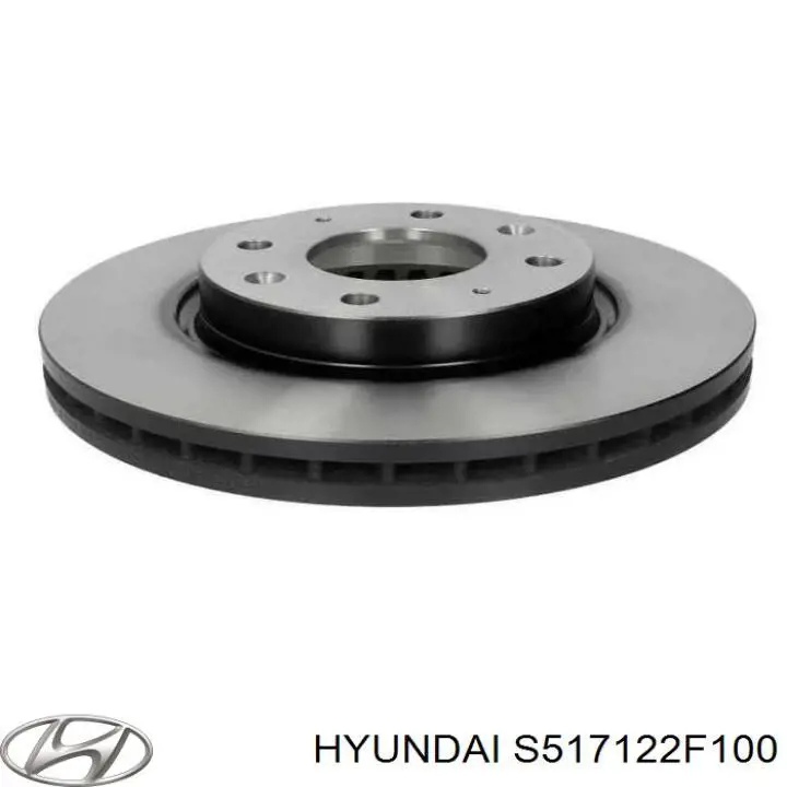 S517122F100 Hyundai/Kia диск тормозной передний