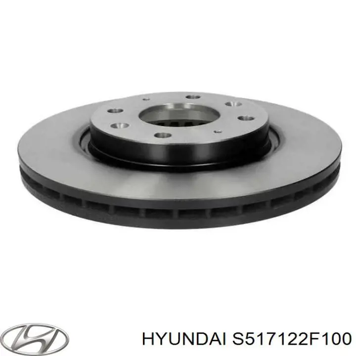 Передние тормозные диски S517122F100 Hyundai/Kia