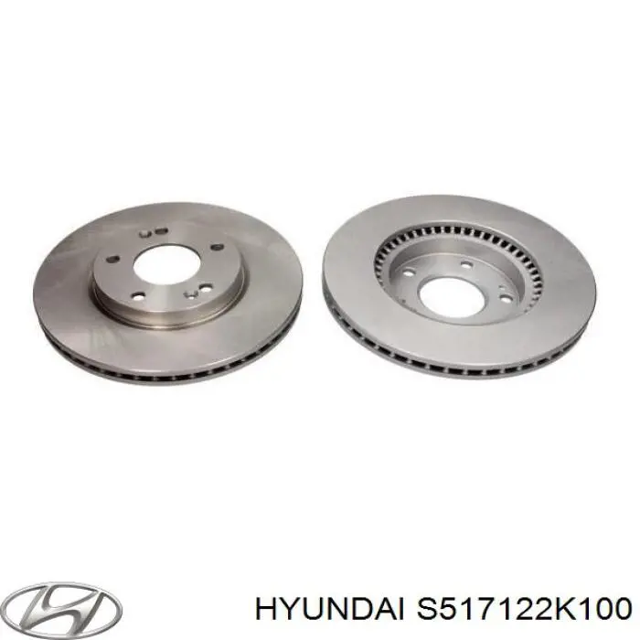 s517122k100 Hyundai/Kia disco do freio dianteiro