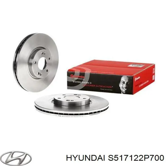 Тормоз дисковый передний Hyundai/Kia S517122P700 цена, от 102.59 USD