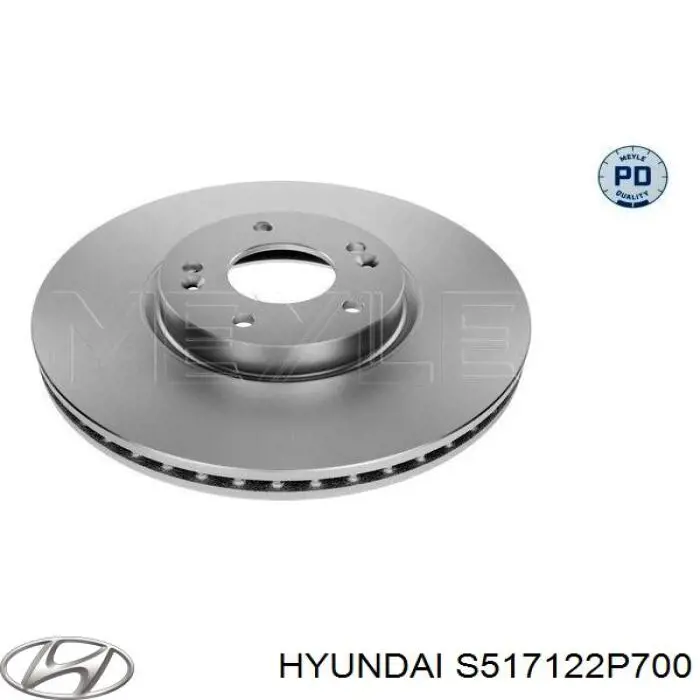 Передние тормозные диски S517122P700 Hyundai/Kia