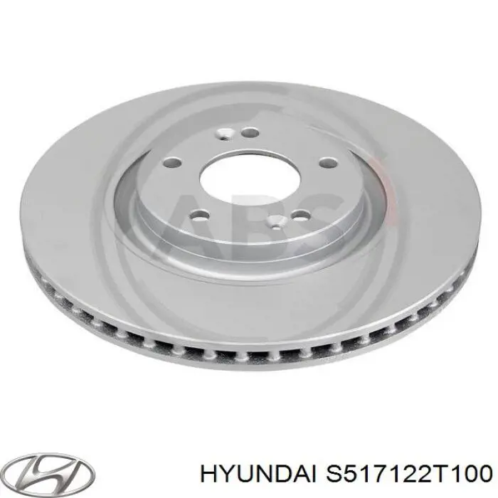 Передние тормозные диски S517122T100 Hyundai/Kia