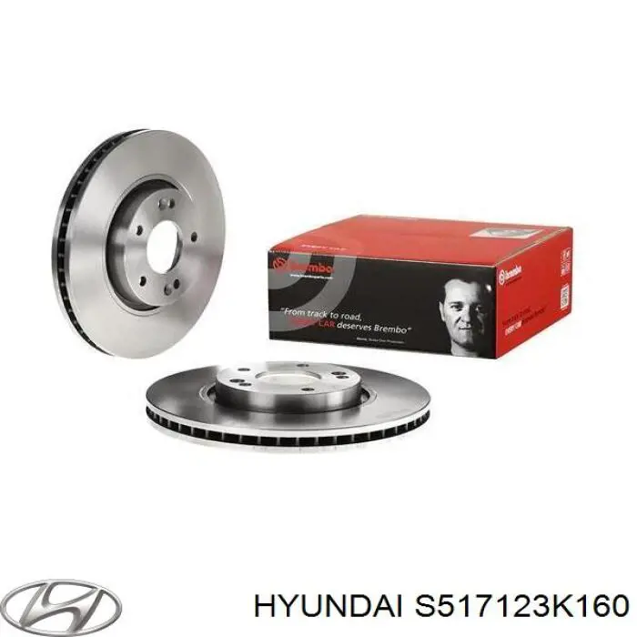 S517123K160 Hyundai/Kia Диск тормозной передний