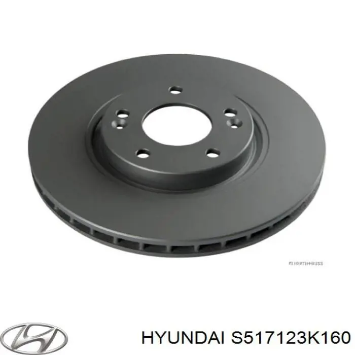 S517123K160 Hyundai/Kia диск тормозной передний