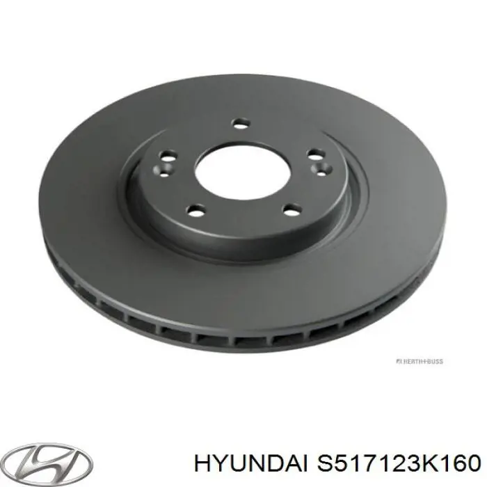 Передние тормозные диски S517123K160 Hyundai/Kia