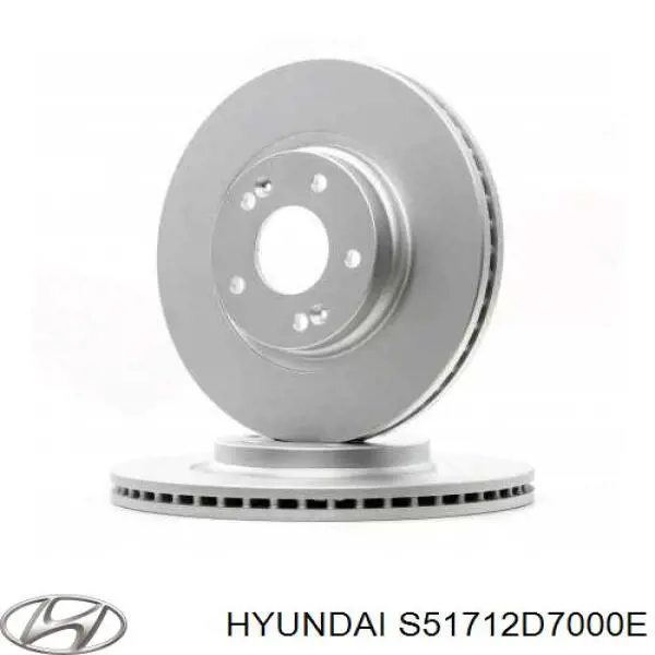 S51712D7000E Hyundai/Kia диск тормозной передний