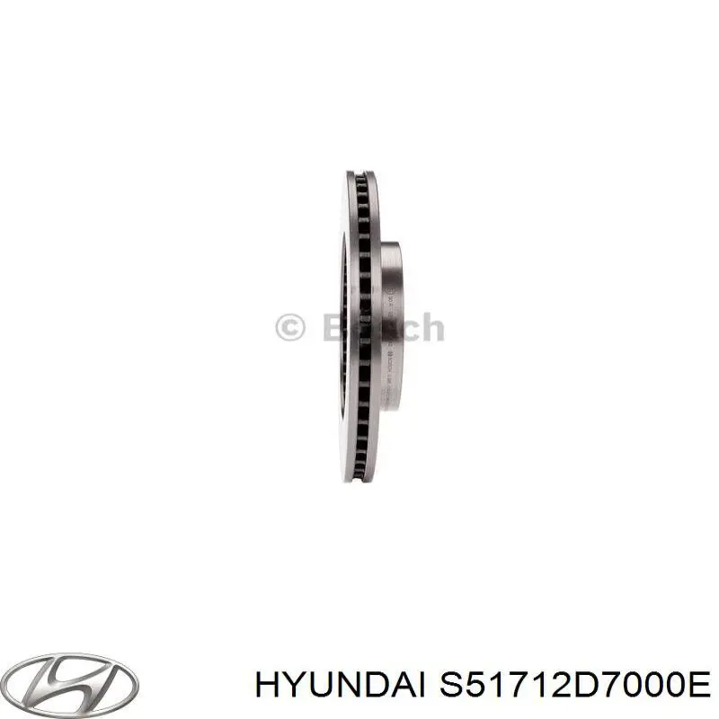 Передний тормозной диск Hyundai/Kia S51712D7000E