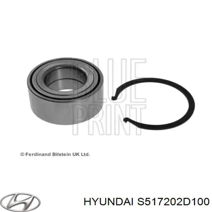 S517202D100 Hyundai/Kia подшипник ступицы передней