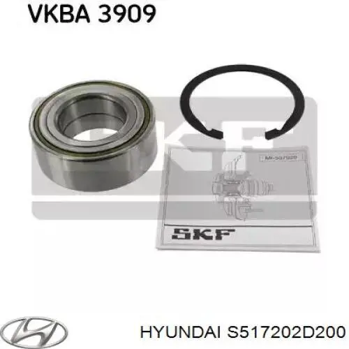 S517202D200 Hyundai/Kia подшипник ступицы передней