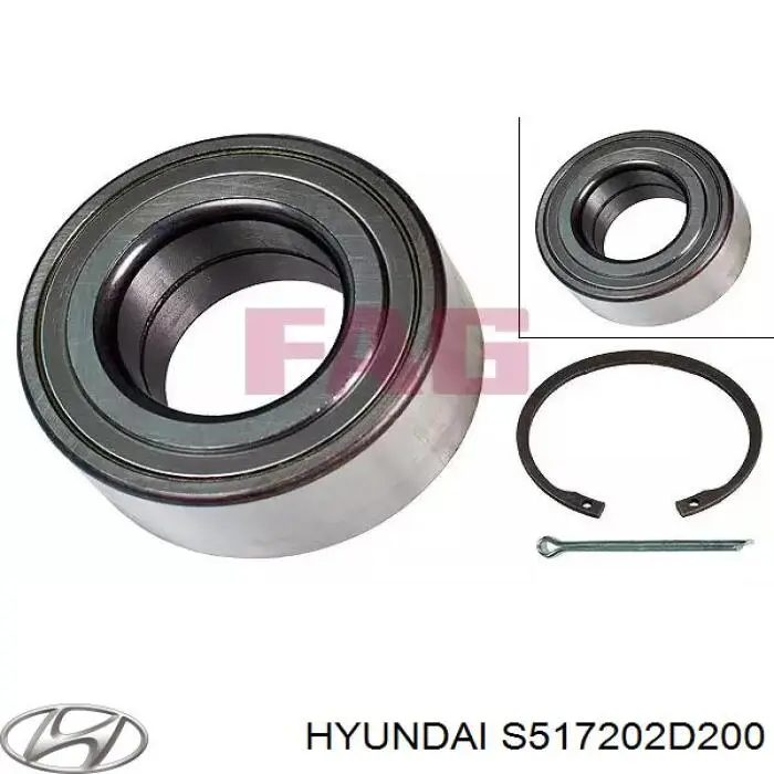 Комплект подшипника ступицы колеса Hyundai/Kia S517202D200 цена, от 17.25 USD