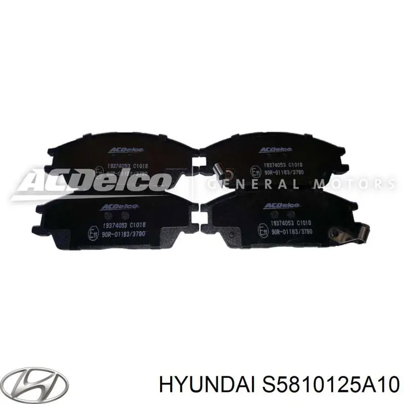 Передние тормозные колодки S5810125A10 Hyundai/Kia