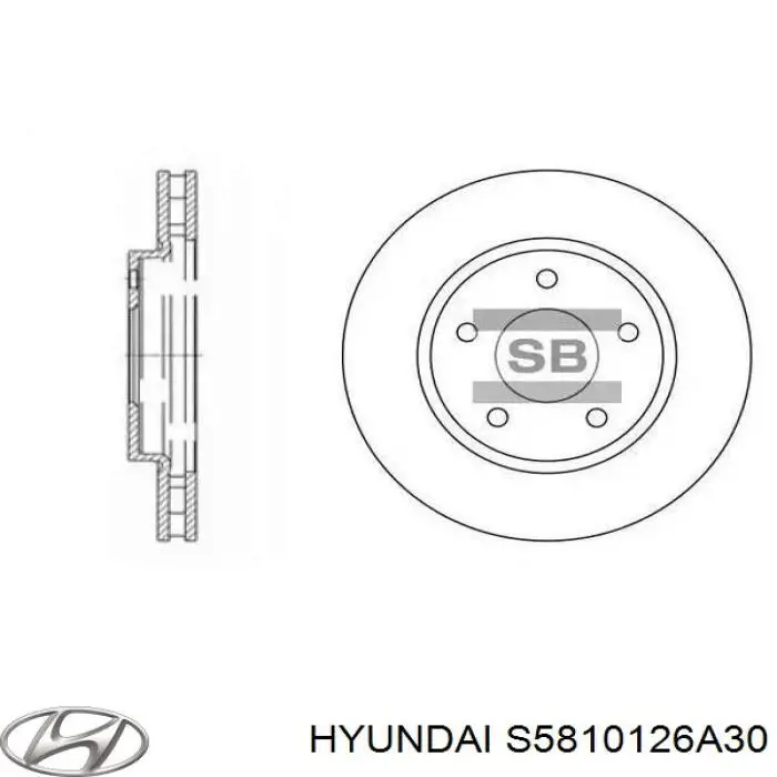 Купить S5810126A30 Hyundai/Kia Колодки тормозные