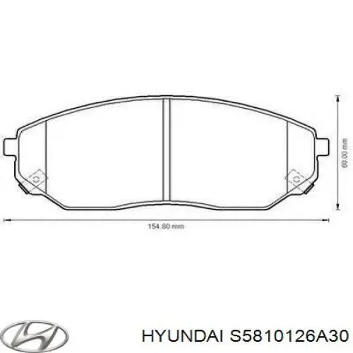 Купить S5810126A30 Hyundai/Kia Колодки тормозные